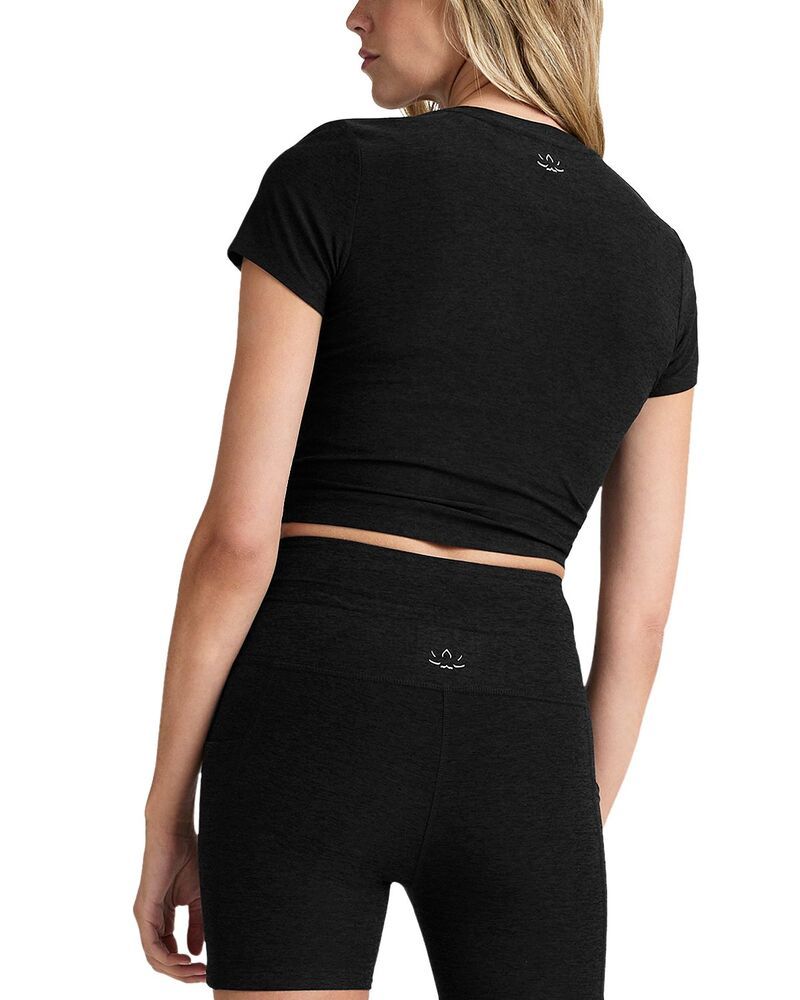 ビヨンドヨガ レディース トップス Tシャツ クロップド Beyond Yoga Featherweight Cropped Tee Darkest Night ビヨンドヨガ レディース トップス Tシャツ クロップド Beyond Yoga Featherweight Cropped Tee Darkest Night