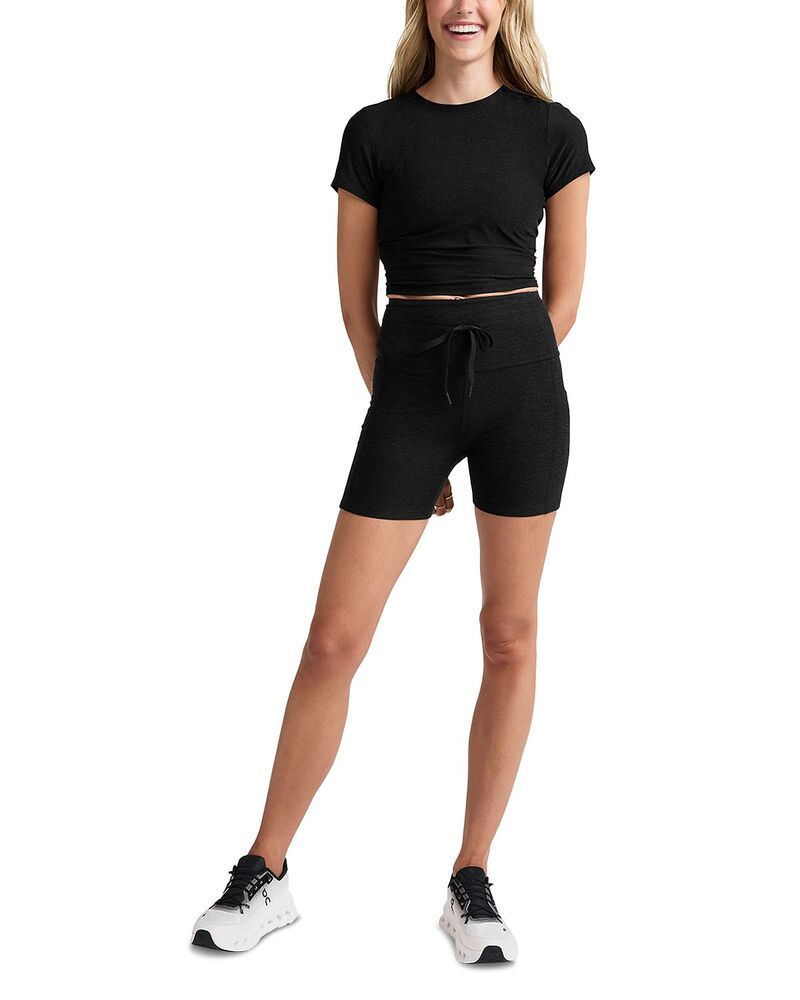 ビヨンドヨガ レディース トップス Tシャツ クロップド Beyond Yoga Featherweight Cropped Tee Darkest Night ビヨンドヨガ レディース トップス Tシャツ クロップド Beyond Yoga Featherweight Cropped Tee Darkest Night