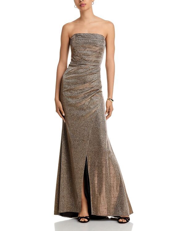 アクア レディース トップス ワンピーストラップレス AQUA Galaxy Strapless Gown Exclusive Sand サンド