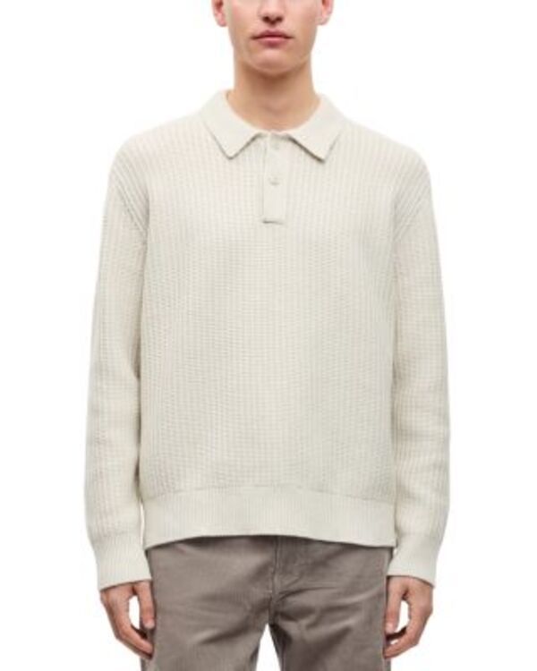 サムソ メンズ トップス シャツ Samse Long Sleeve Polo Shirt Birch