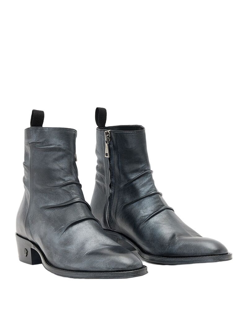 ジョンバルベイトス メンズ シューズ ブーツ・レインブーツ John Varvatos Mens Two Five Zip Boots Griffin Grey グレー