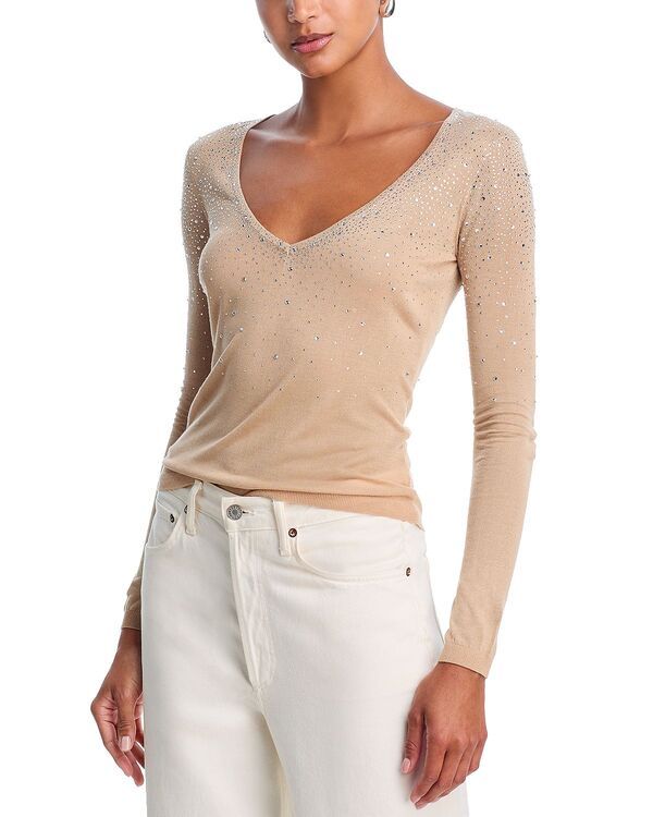 ジェネレーションラブ レディース アウター ニット・セーター Generation Love Mirasol Crystal Sweater Beige ベージュ 26,100円
