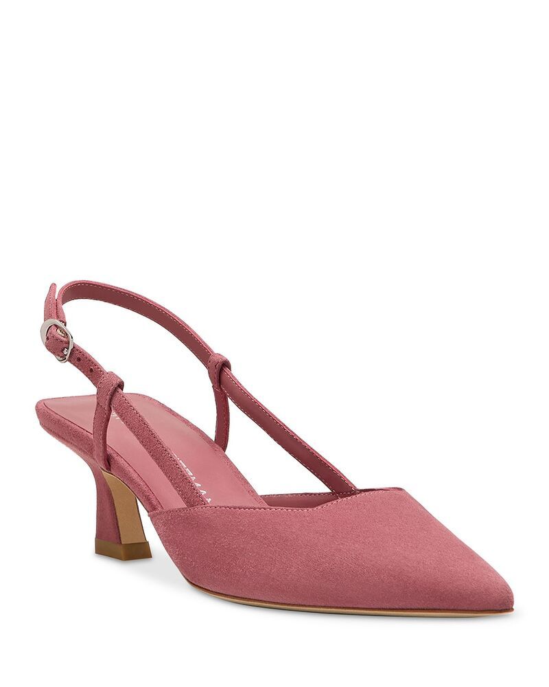 スチュアート ワイツマン レディース シューズ パンプスエード Stuart Weitzman Womens Vinnie 50 Slingback Suede Pumps Dusty Berry