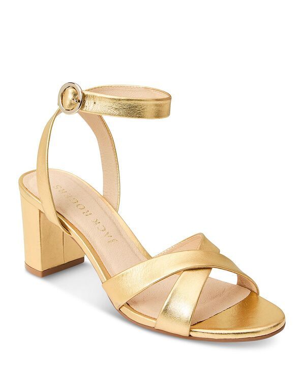 ジャックロジャース レディース シューズ サンダル ヒール Jack Rogers Womens Peri Crossover Strap Mid Heel Sandals Gold ゴールド