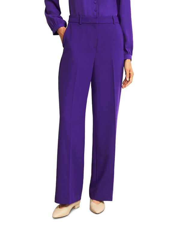 ホッブスロンドン レディース ボトムス カジュアルパンツ ワイドレッグ HOBBS LONDON Sami Wide Leg Trousers Jewel Purple パープル