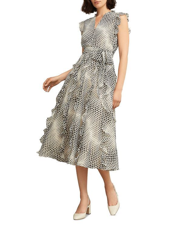 ホッブスロンドン レディース トップス ワンピース プチ HOBBS LONDON Petite Nina Dress Cream Black クリーム