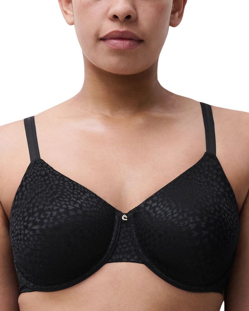 シャントル レディース アンダーウェア ブラジャー ミニ Chantelle Magique Seamless Unlined Minimizer Bra Black ブラック