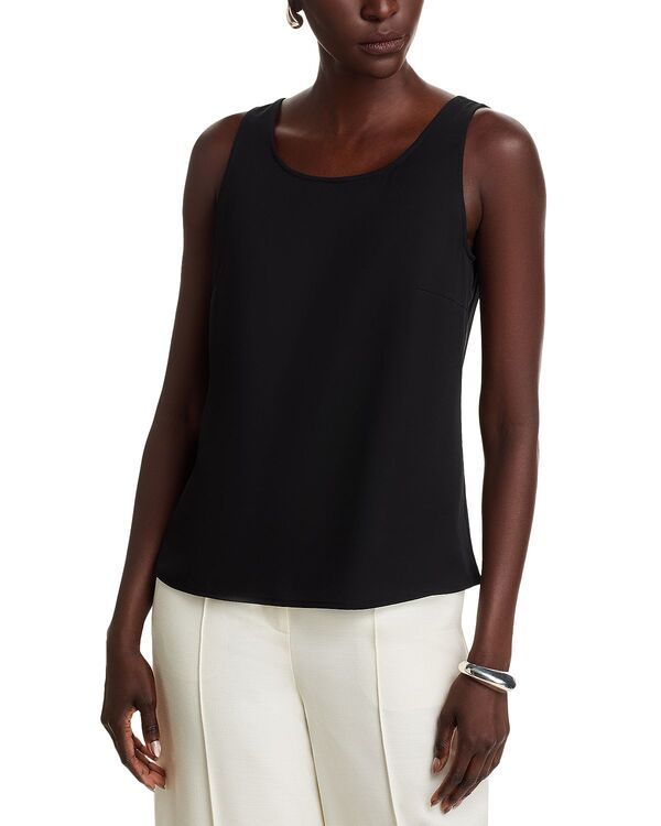 ミソック レディース トップス タンクトップ Misook Scoop Neck Tank Black ブラック