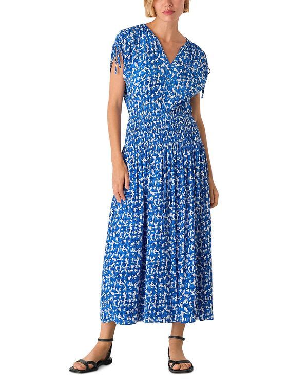 ホイッスルズ レディース トップス ワンピース プリント ミディ Whistlesponge Print Midi Dress BlueMulti ブルー