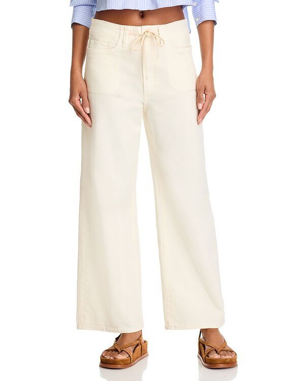 ペイジ レディース ボトムス デニムパンツ ワイドレッグ ジーンズ PAIGE Ari High Rise Drawstring Wide Leg Jeans Quartz Sand サンド