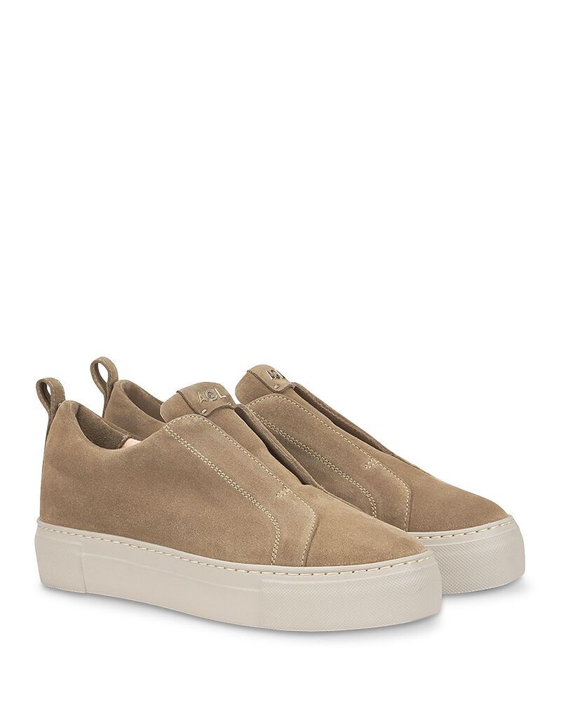 エージーエル レディース シューズ スニーカー AGL Womens Clementina Gesso Sneakers Taupe トープ