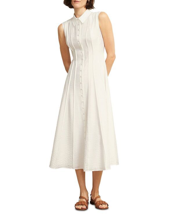 ホッブスロンドン レディース トップス ワンピース ノースリーブ HOBBS LONDON Burghley Sleeveless Dress Ivory アイボリー