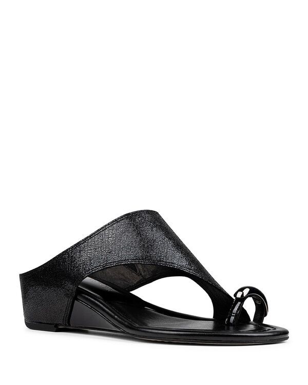 ドナルドプリネール レディース シューズ サンダル Donald Pliner Womens Toe Ring Wedge Sandals Black ブラック 38,220円