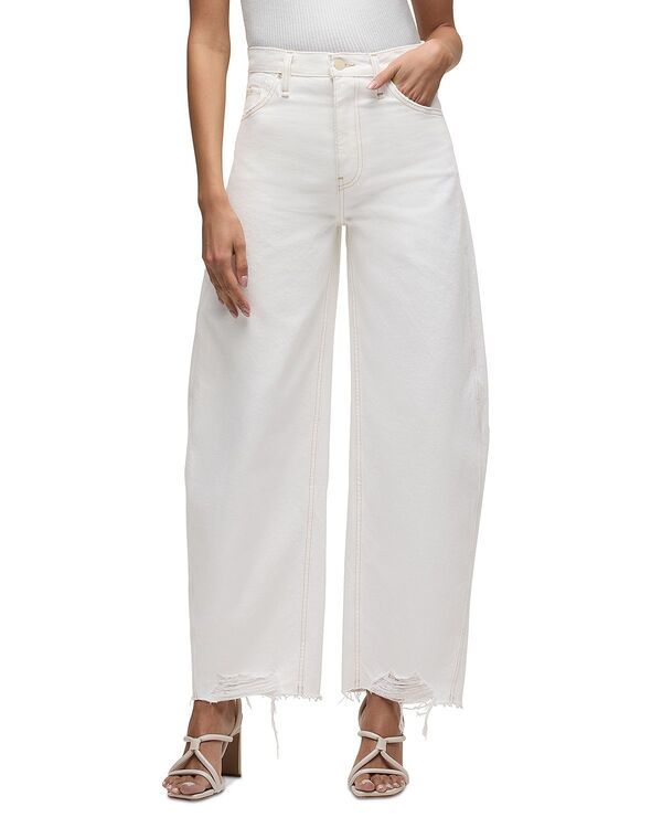 ハドソン レディース ボトムス デニムパンツ ジーンズ Hudson Bailey Relaxed Barrel Jeans White ホワイト