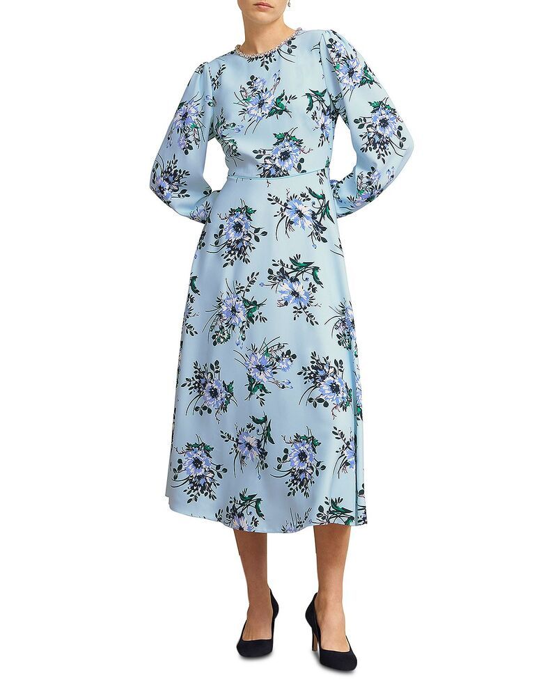 ホッブスロンドン レディース トップス ワンピース HOBBS LONDON Claudine Dress Pale Blue ブルー