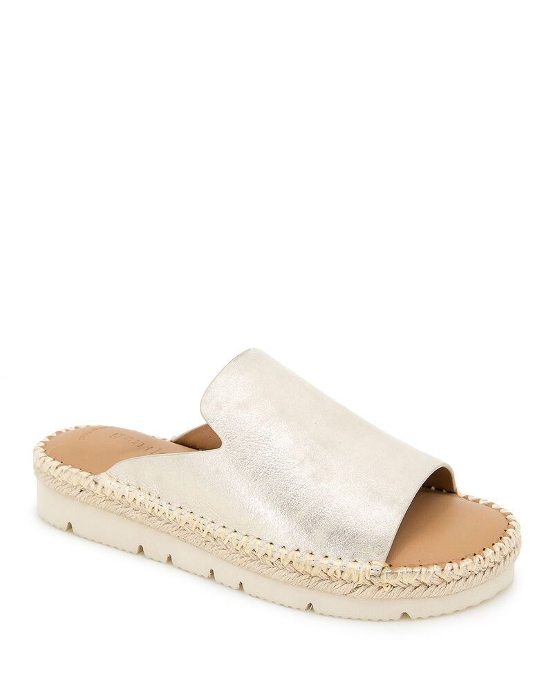 ケネスコール レディース シューズ サンダル Gentle Souls by Kenneth Cole Womens Leilani Espadrille Sandals Gold Leather ゴールド