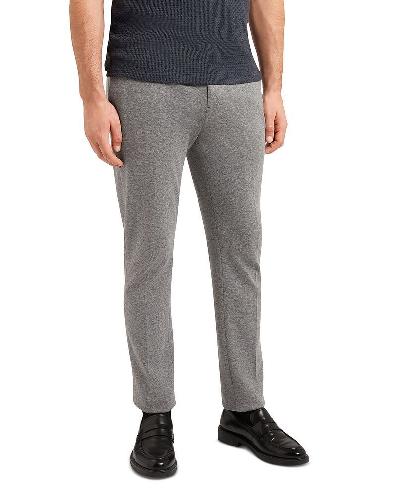 テッドベーカー メンズ ボトムス カジュアルパンツ スリムフィット Ted BakerookT Slim Fit Stretch Trousers Light Grey グレー