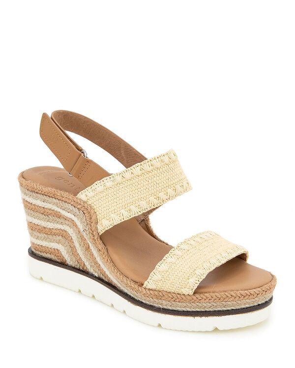 ケネスコール レディース シューズ サンダル Gentle Souls by Kenneth Cole Womens Evora Espadrille Wedge Sandals Natural Textile