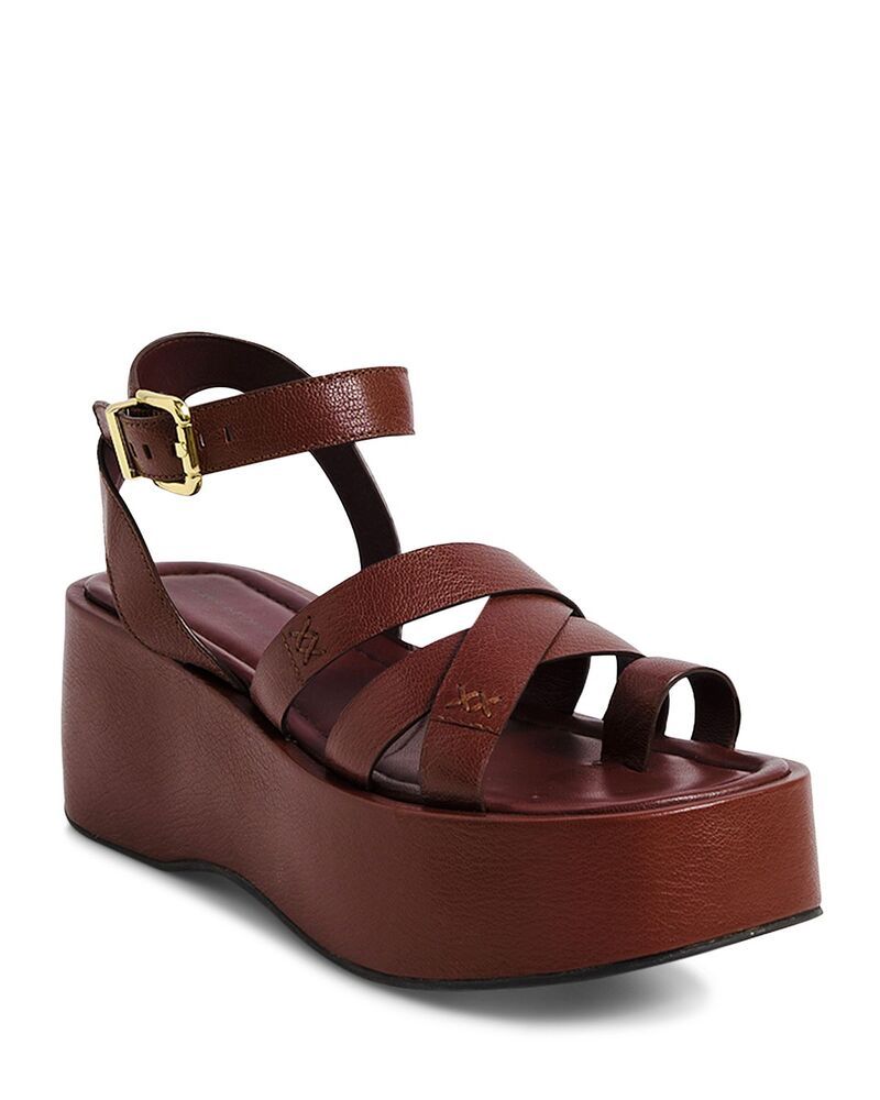 フリーピープル レディース シューズ サンダル プラットフォーム Free People Womens Hazel Platform Sandals Brown ブラウン