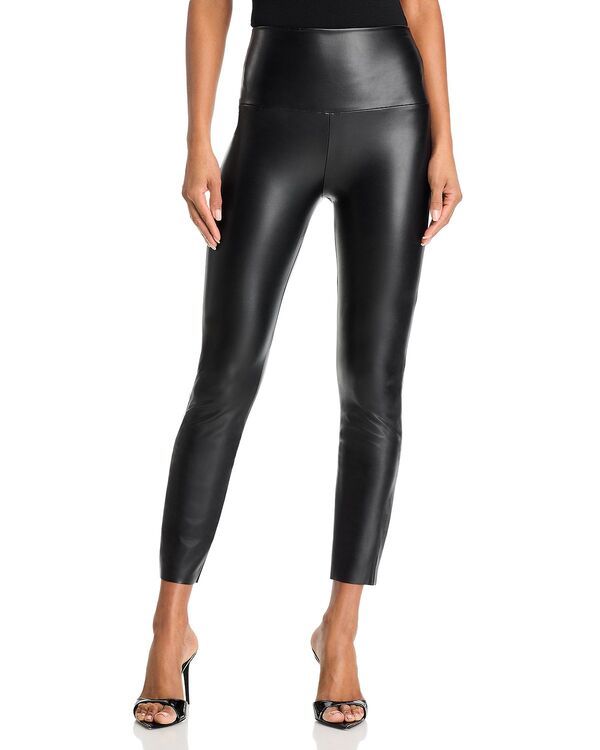 ノーマカマリ レディース ボトムス レギンス レザー フェイクレザー Norma Kamali Faux Leather Long Leggings Black ブラック