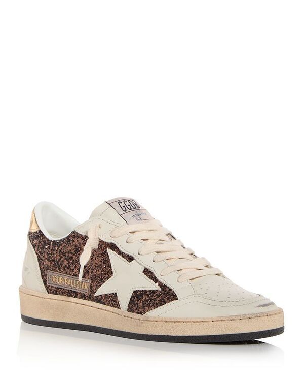 ゴールデングース レディース シューズ スニーカー Golden Goose Unisex Ball Star Embellished Low Top Sneakers Whitebrown