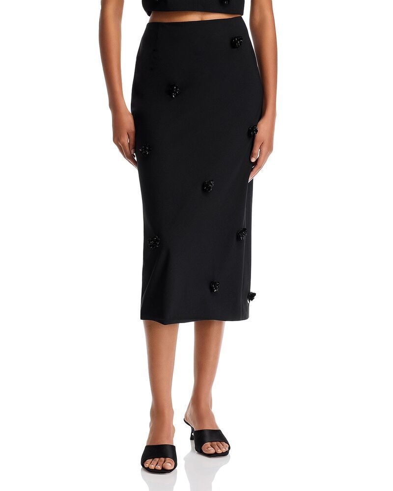 サンク ア セプト レディース ボトムスカート スパンコール Cinq Sept Sequin Dot Abbie Skirt BlackBlack ブラック
