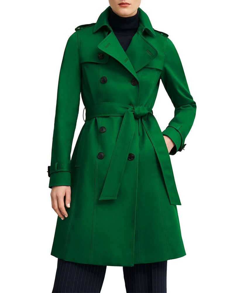 ホッブスロンドン レディース アウター コート HOBBS LONDON Skylar Trench Coat Verdant Green グリーン