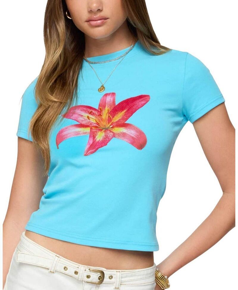 アディクテッド レディース トップス シャツ Ediktedaylily TShirturquoise ターコイズ