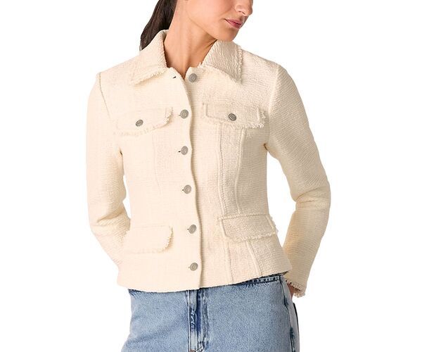 ホイッスルズ レディース アウター ジャケット・ブルゾン Whistles Lucie Boucle Jacket Ivory アイボリー