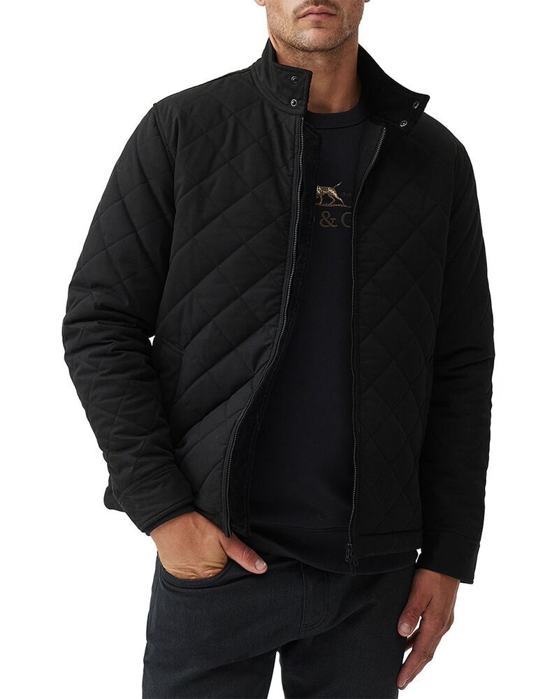 ロッドアンドグン メンズ アウター ジャケット・ブルゾン キルティング Rodd Gunn Fenwick Quilted Jacket Nero