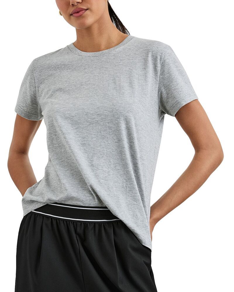 レイルズ レディース トップス Tシャツ クルーネック Rails Crewneck Short Sleeve Tee Heather Grey グレー