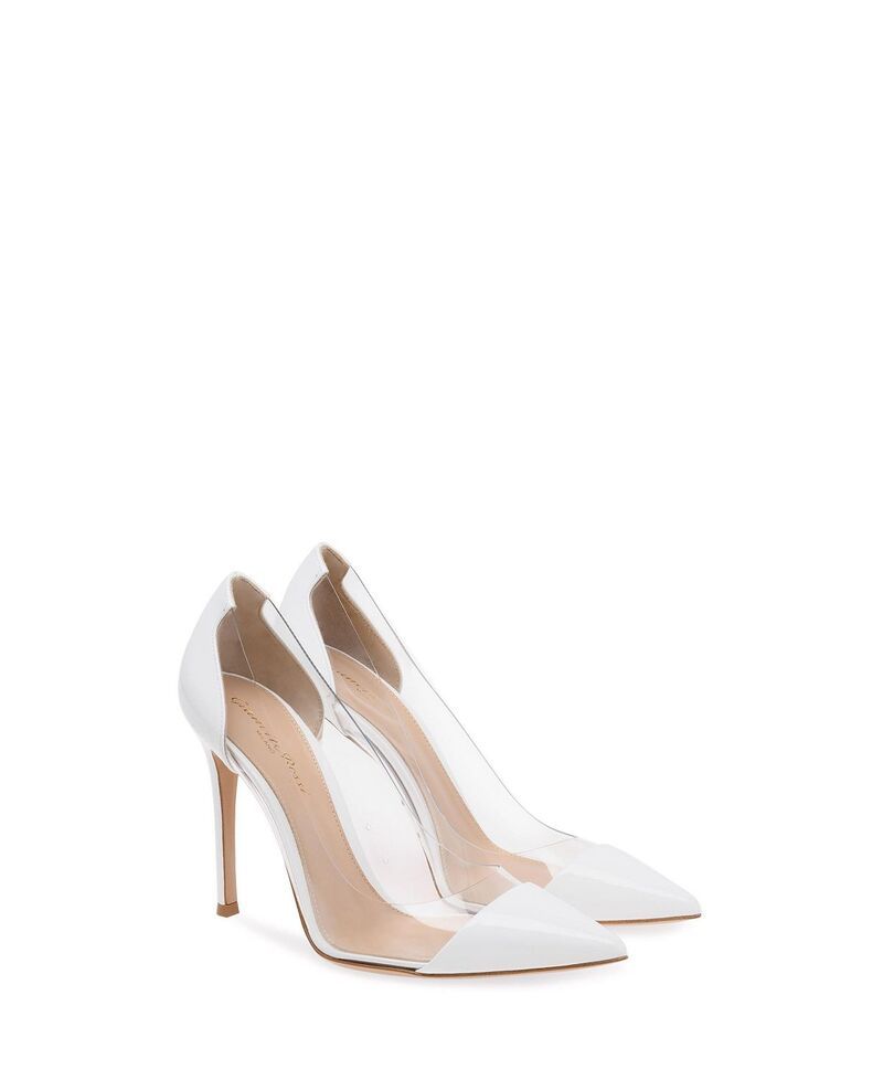 ジャンヴィト ロッシ レディース シューズ パンプス Gianvito Rossi Womens Plexi Pumps White Patent Leather ホワイト
