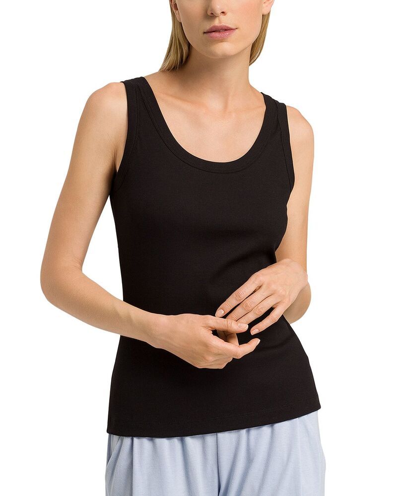 ハンロ レディース トップス タンクトップ Hanro Sleep Lounge Tank Top Black ブラック