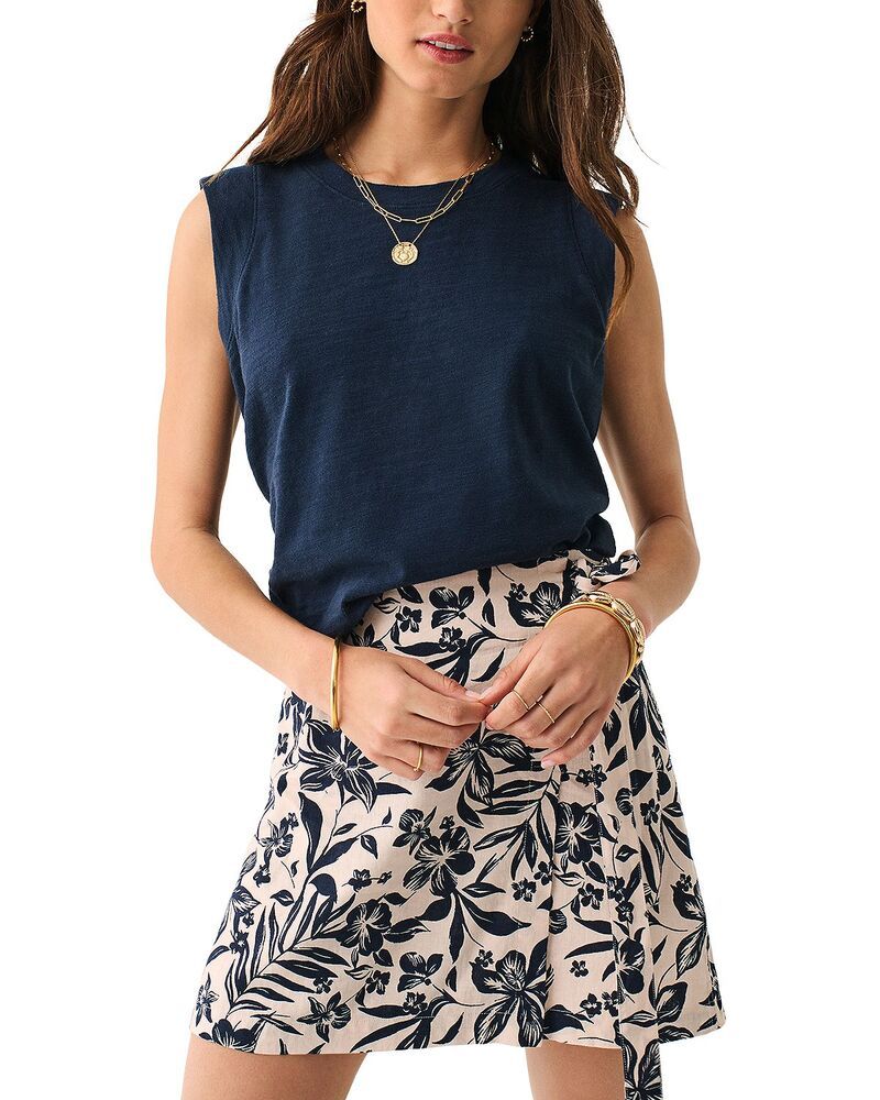 ファレティ レディース トップス タンクトップ Faherty Sunwashed Muscle Tank Top Navy ネイビー