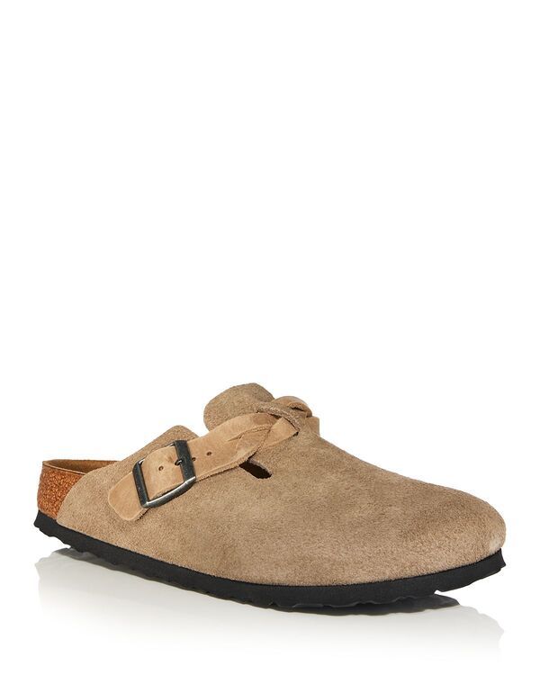 ビルケンシュトック レディース シューズ パンプス Birkenstock Womens Boston Braid Buckle Clogs Beige ベージュ