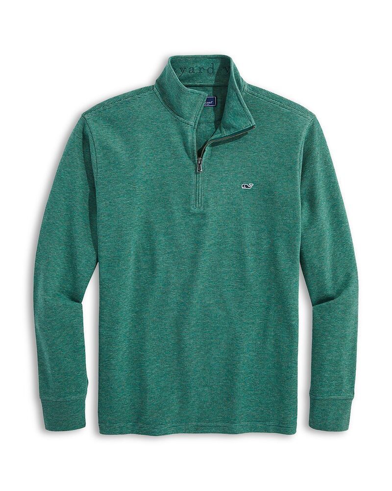ヴァインヤードヴァインズ メンズ アウター パーカー・スウェット ハーフジップ シャツ Vineyard Vinesaltwater Quarter Zip Long Sleeve Sweatshirt Charleston Green グリーン