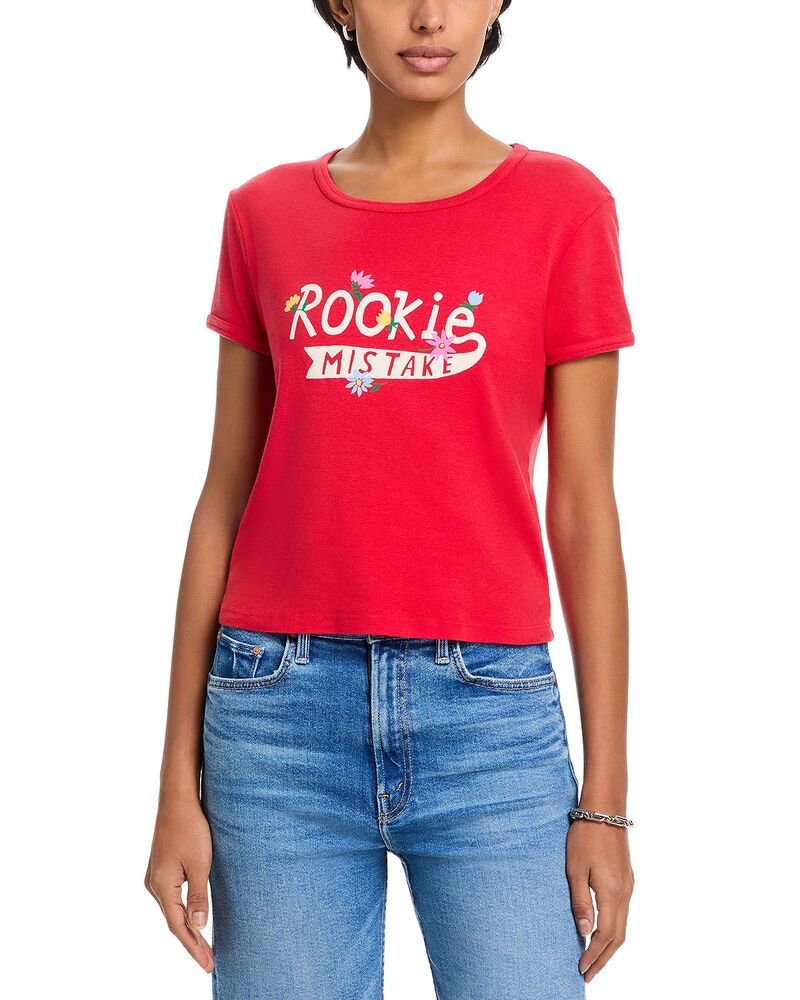 マザー レディース トップス Tシャツ コットン MOTHER The Itty Bitty Cotton Ringer Tee Rookie Mistake