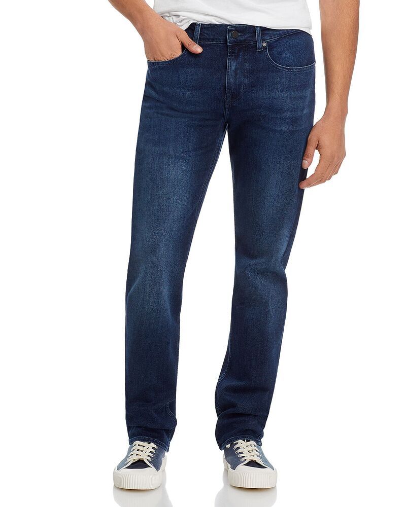 セブンフォーオールマンカインド メンズ ボトムス デニムパンツ ジーンズ 7 For All Mankind The Straight Fit Jeans Dark Blue ブルー