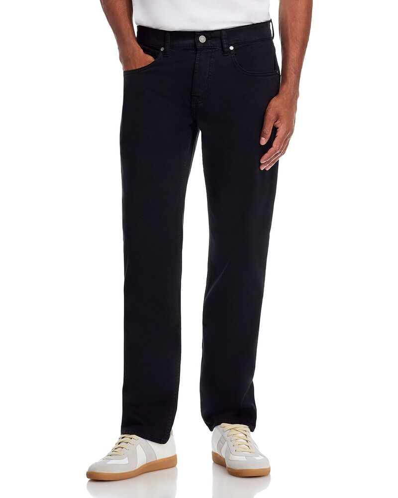 セブンフォーオールマンカインド メンズ ボトムス デニムパンツ ジーンズ 7 For All Mankind The Straight Fit Jeans Black ブラック