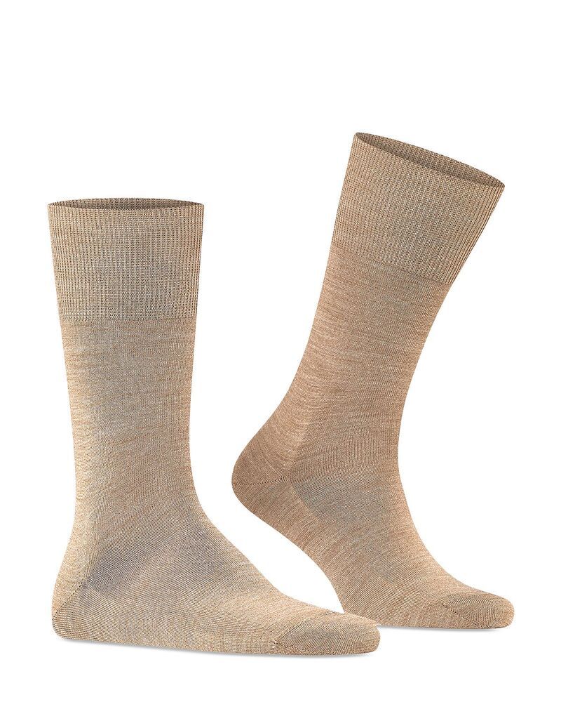 ファルケ メンズ アンダーウェア 靴下 ウール Falke Airport Wool Blend M lange Socks Nutmeg Melange
