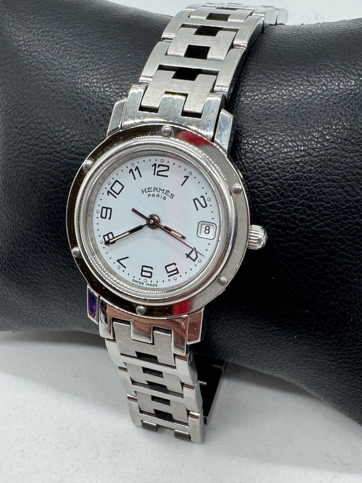 【美品】HERMES エルメス クリッパー CL4.210 レディース 腕時計 P2956
