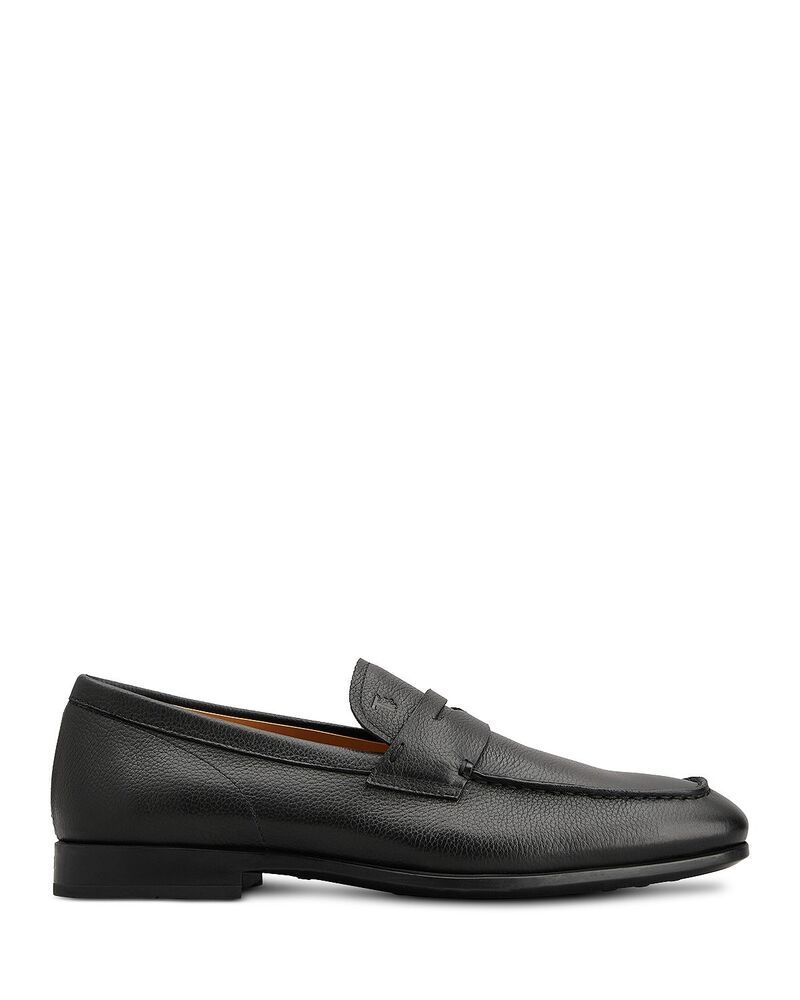 トッズ メンズ シューズ スリッポン・ローファー Tods Mens Mocassino Loafers Black Pebbled Leather ブラック