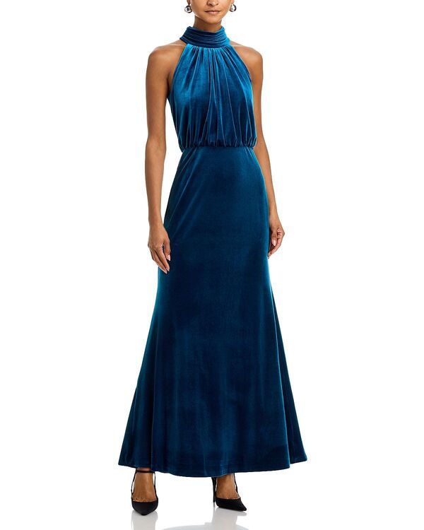 エリザジェイ レディース アンダーウェア ナイトウェア モックネック Eliza J Mock Neck Blouson Gown Peacock