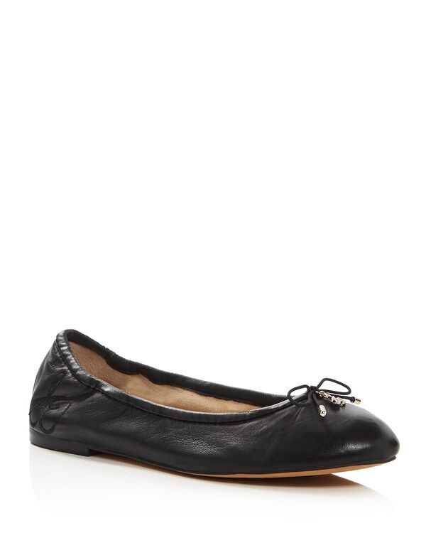 サムエデルマン レディース シューズ パンプス Sam Edelman Felicia Ballet Flats Black Leather ブラック
