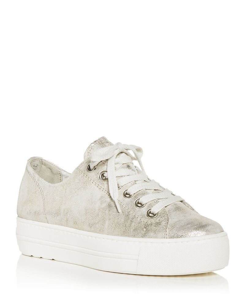 ポール・グリーン レディース シューズ スニーカー プラットフォーム Paul Green Womens Bixby Low Toplatform Sneakers Mineral Metallic メタリック