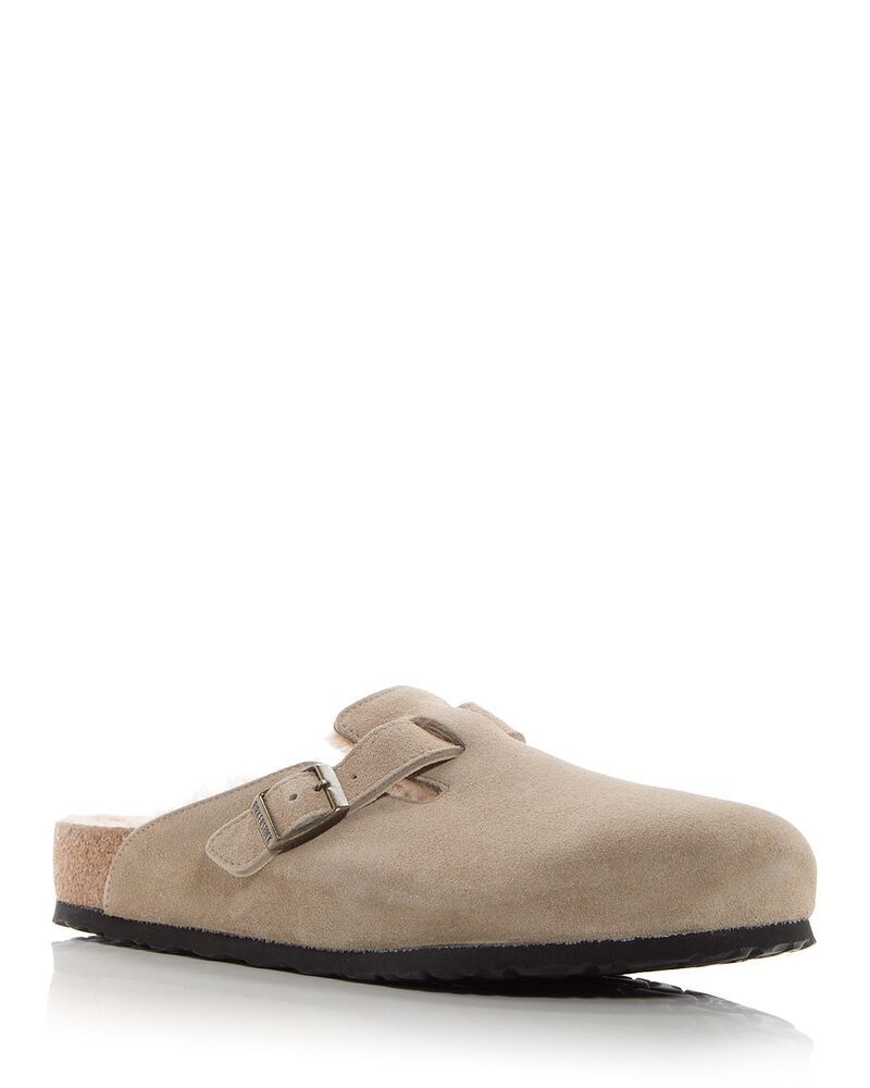 ビルケンシュトック メンズ シューズ サンダル Birkenstock Mens Boston Shearling Clogs Beige ベージュ