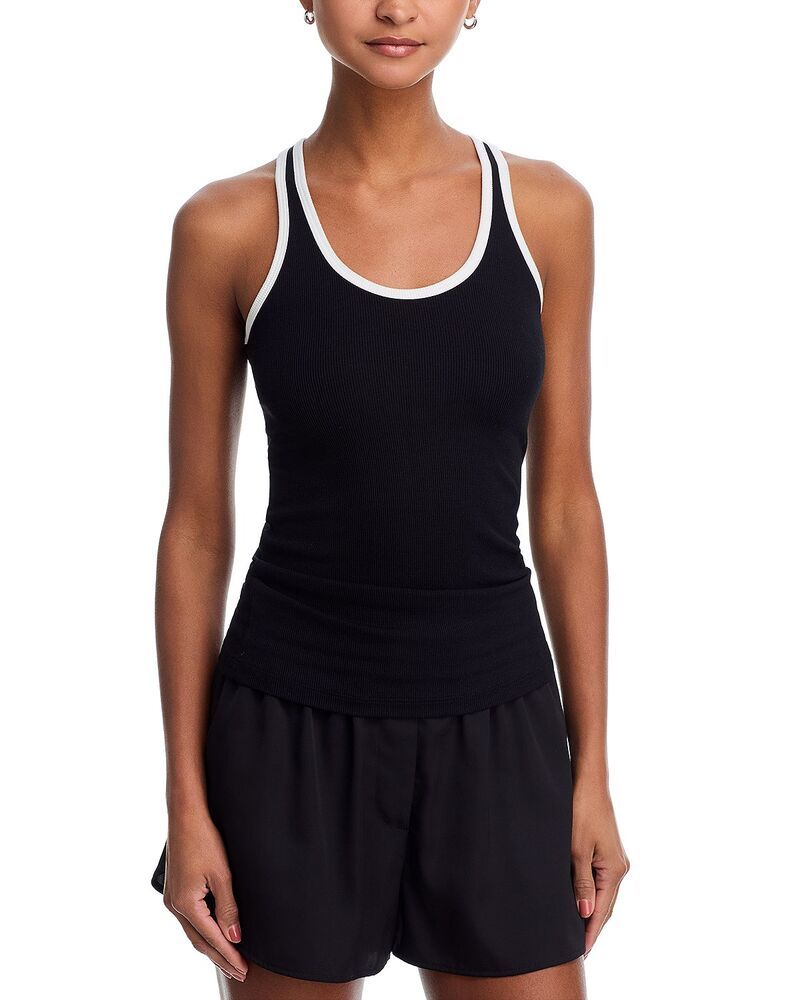 スピリッツフィフティファイブ レディース トップス シャツ ノースリーブ Splits59 Ashby Sleeveless Racerback Top BlackWhite ホワイト