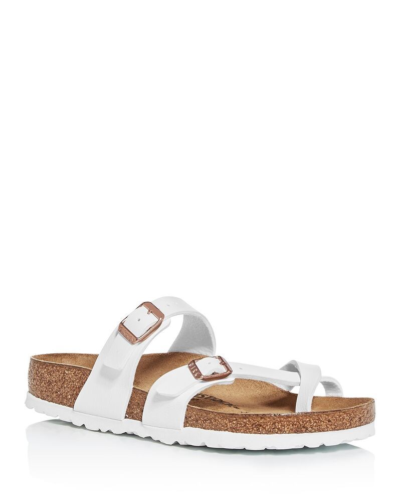 ビルケンシュトック レディース シューズ サンダル Birkenstock Womens Mayari Buckled Slide Sandals White ホワイト