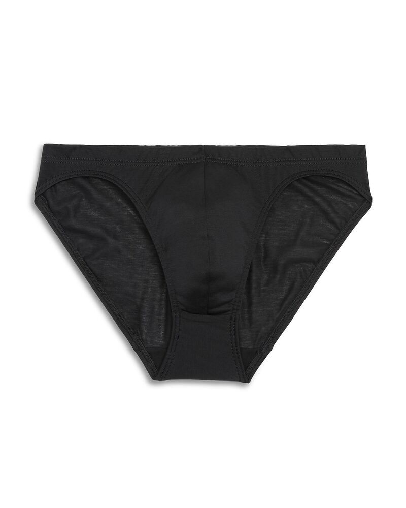 ハンロ メンズ アンダーウェア ブリーフパンツ ミニ コットン Hanro Cotton Sporty Mini Briefs Black ブラック