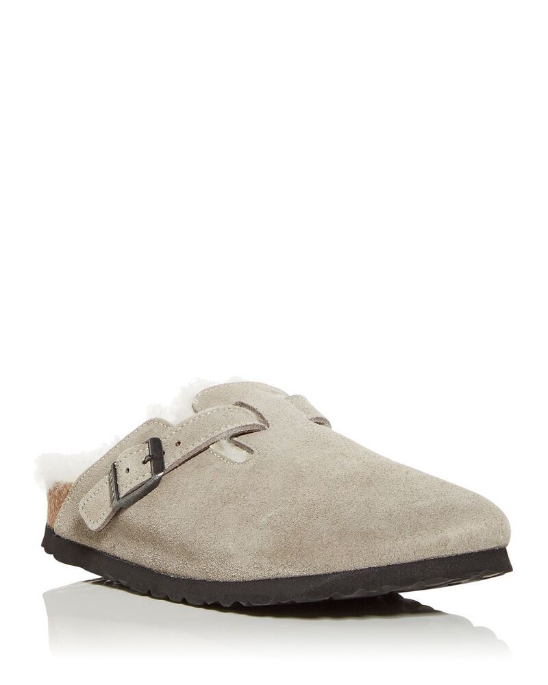ビルケンシュトック レディース シューズ サンダル Birkenstock Womens Boston Shearling Clogs Gray グレー